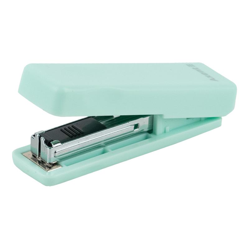 Степлер AXENT 4910-18-A MINI Pastelini, пластиковий, №10, 10 аркушів, м'ятний